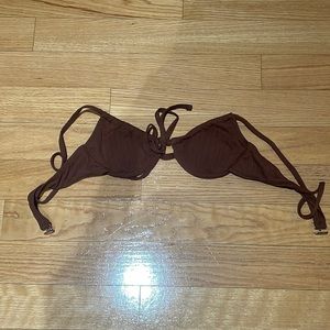 brown bikini top